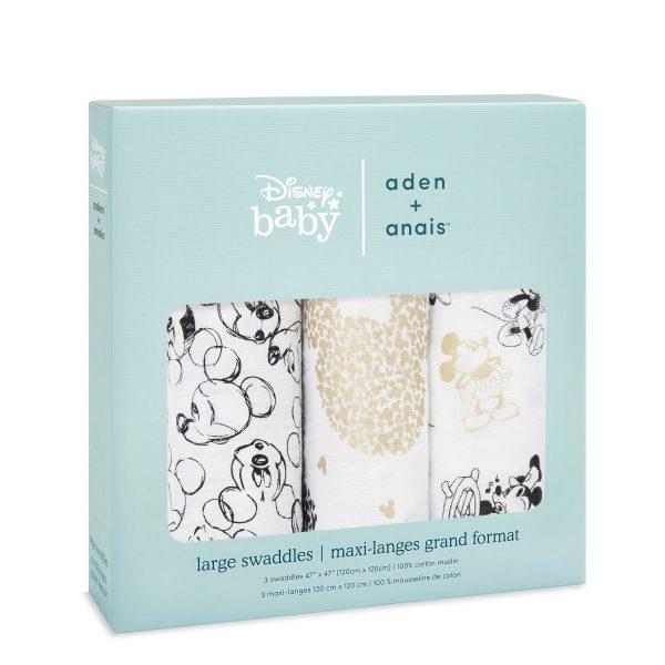 3 pack swaddle muslins