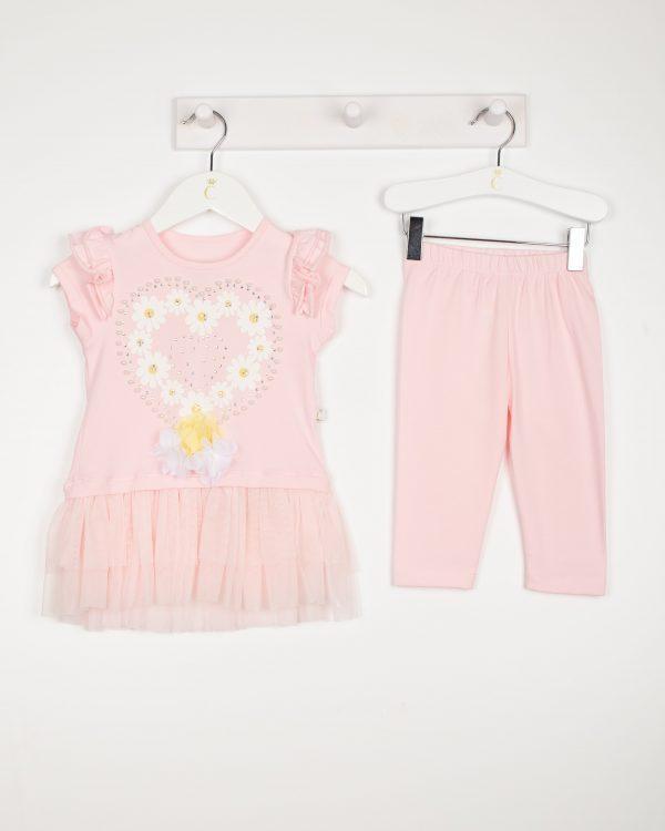 Caramelo Daisy Heart Leggings Set - Kids Life Clothing - Children’s ...