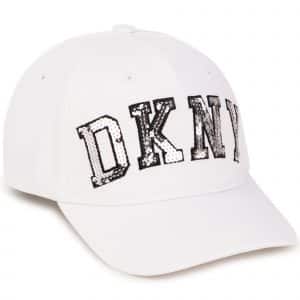 girls white DKNY cap