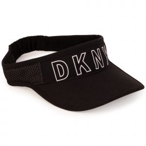 girls black DKNY visor