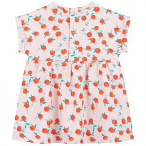 girls apricot print dress