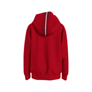 Tommy Hilfiger red zip through hoodie