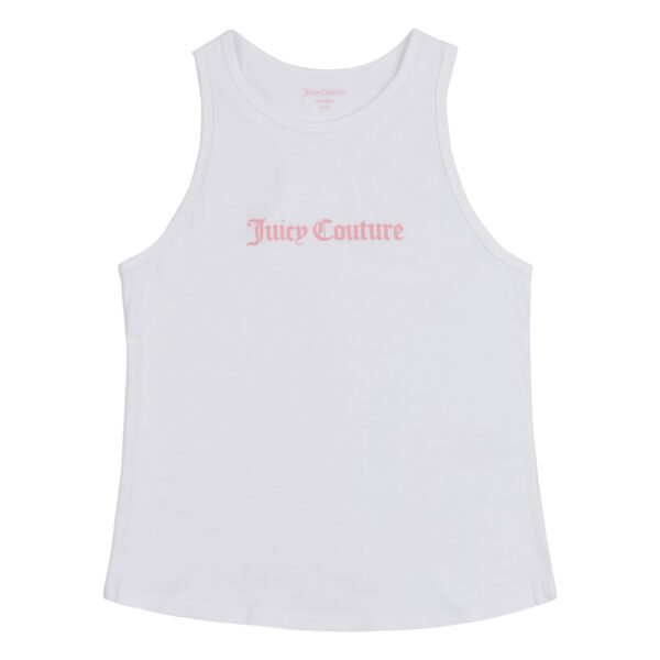juicy couture girls white vest top front