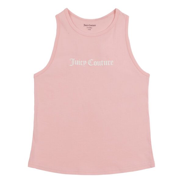 juicy couture girls pale pink vest top front