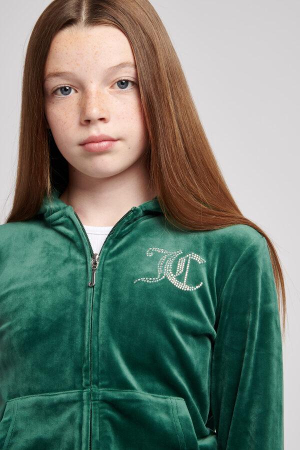 juicy couture green velour tracksuit top