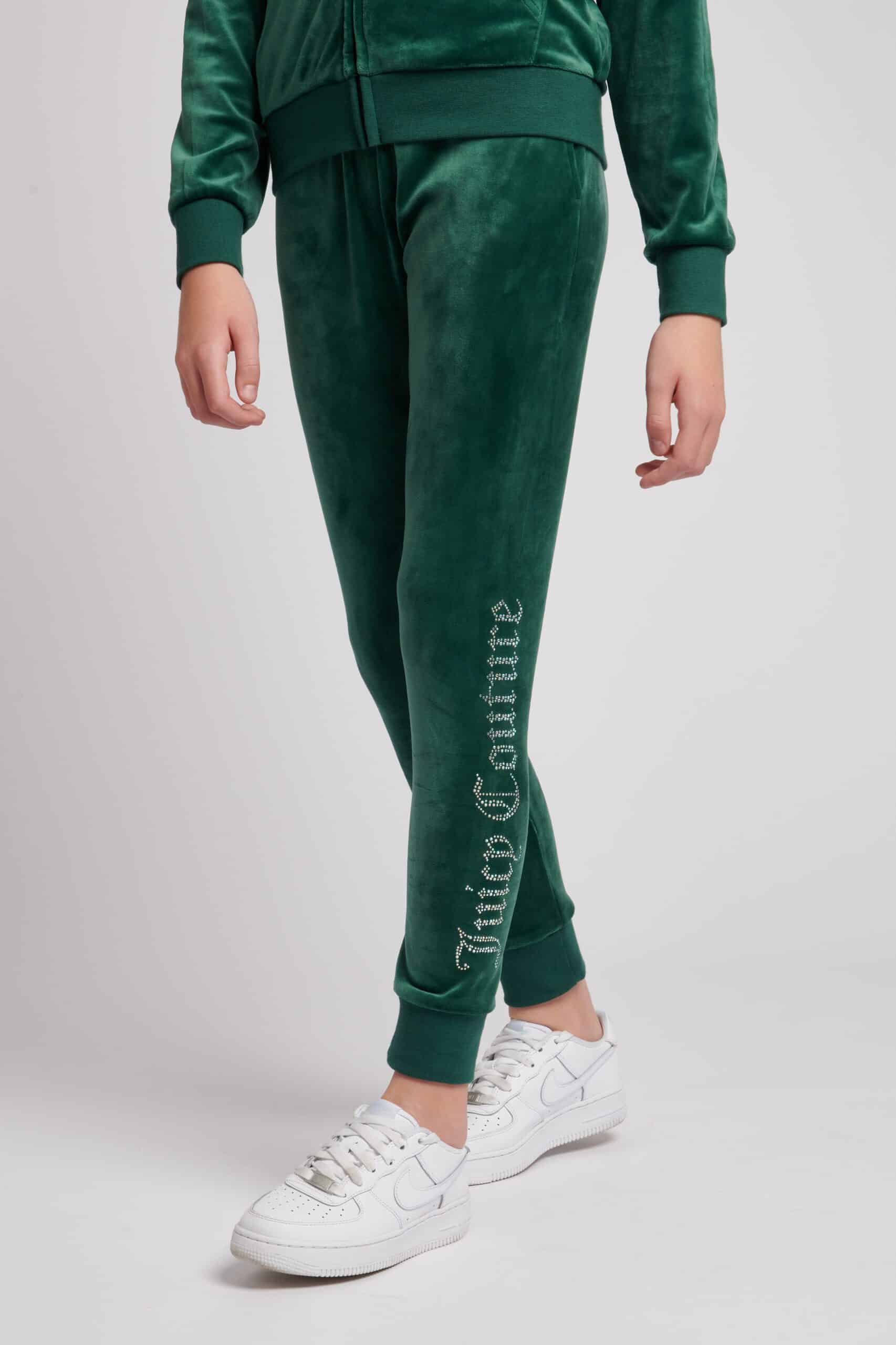 juicy couture green velour tracksuit bottoms