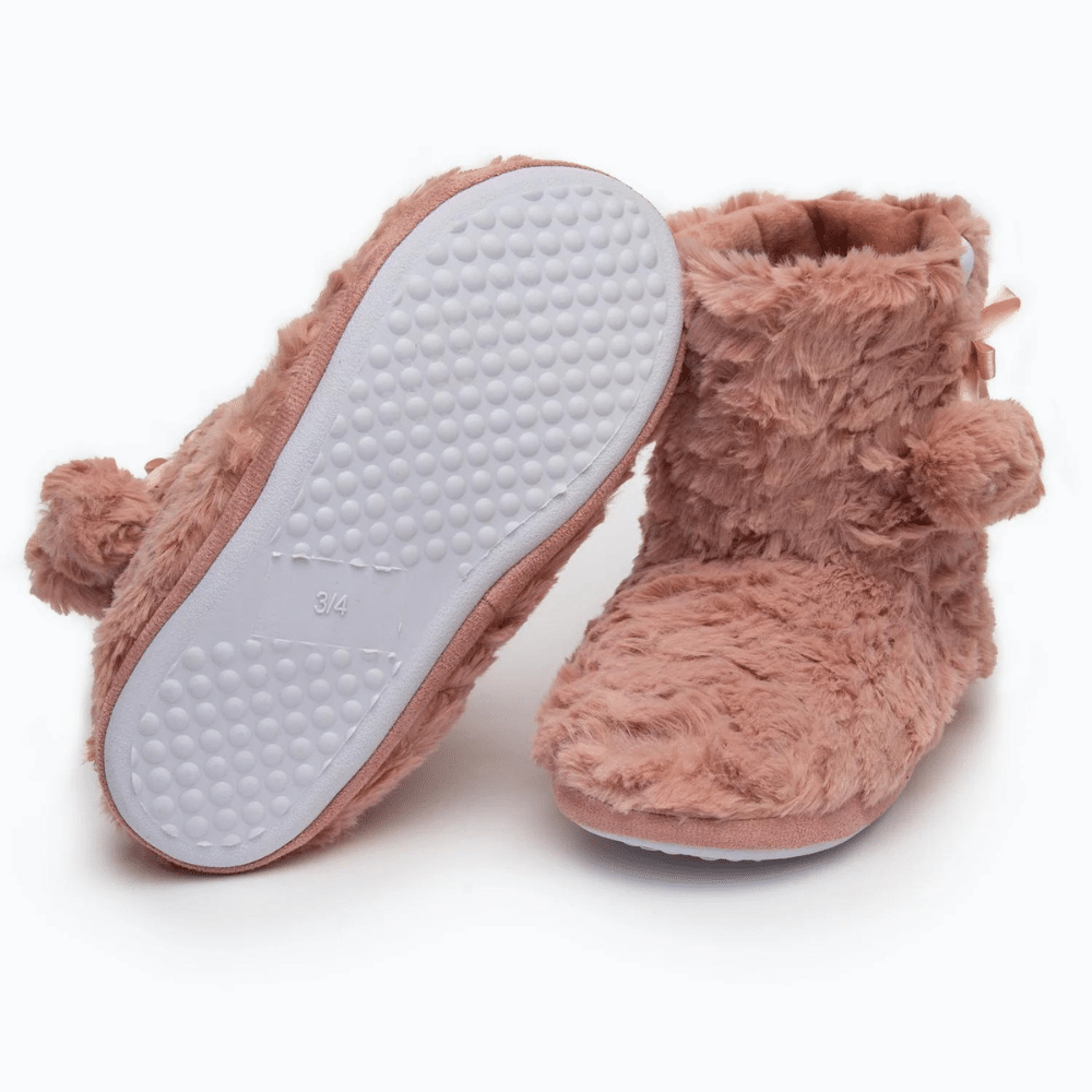 hype pink girls boot slippers on side