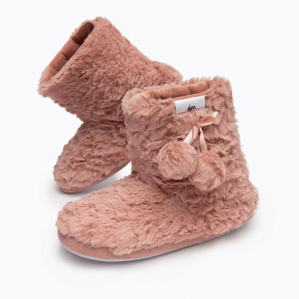 hype pink girls boot slippers