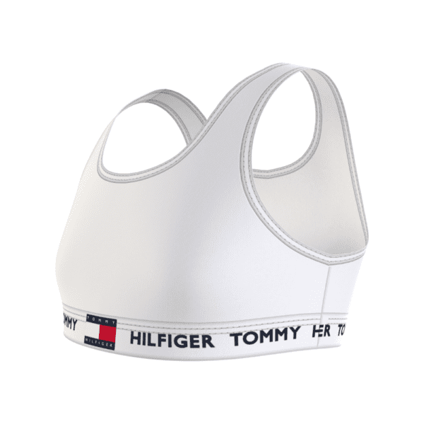 Tommy Hilfiger girls crop top white side view
