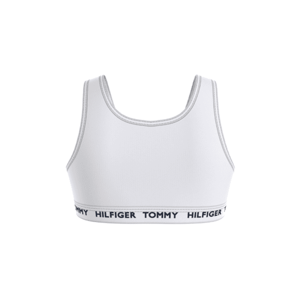tommy hilfiger girls white crop top back view