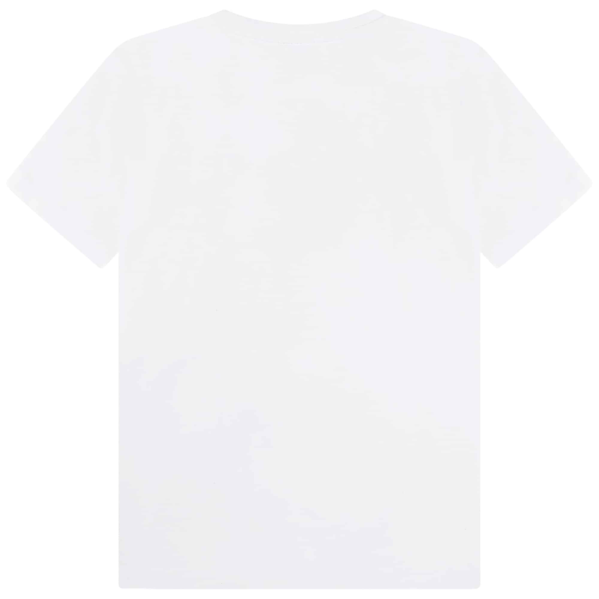 BOSS boys white tshirt with logo back view