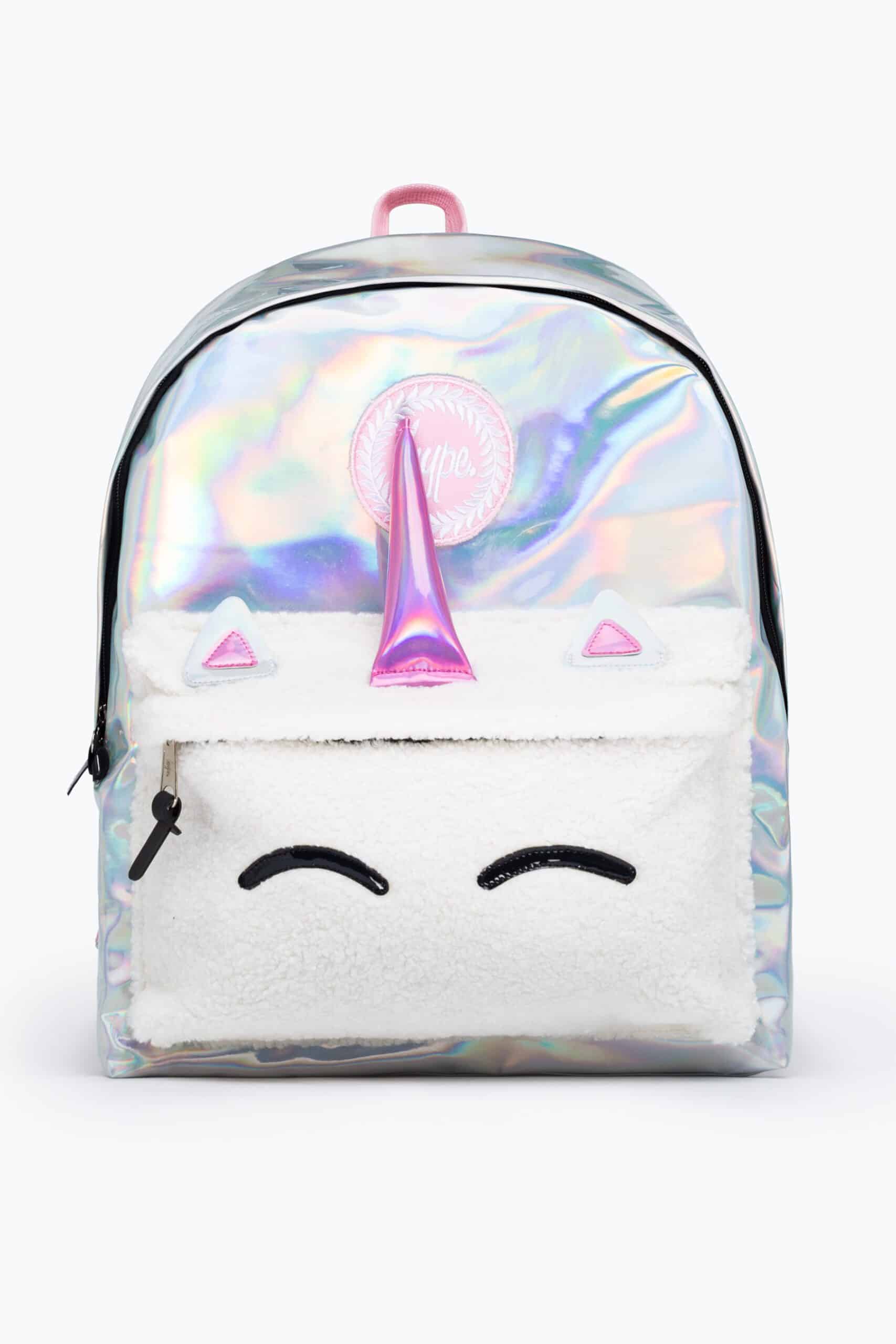 hype metallic unicorn backpack
