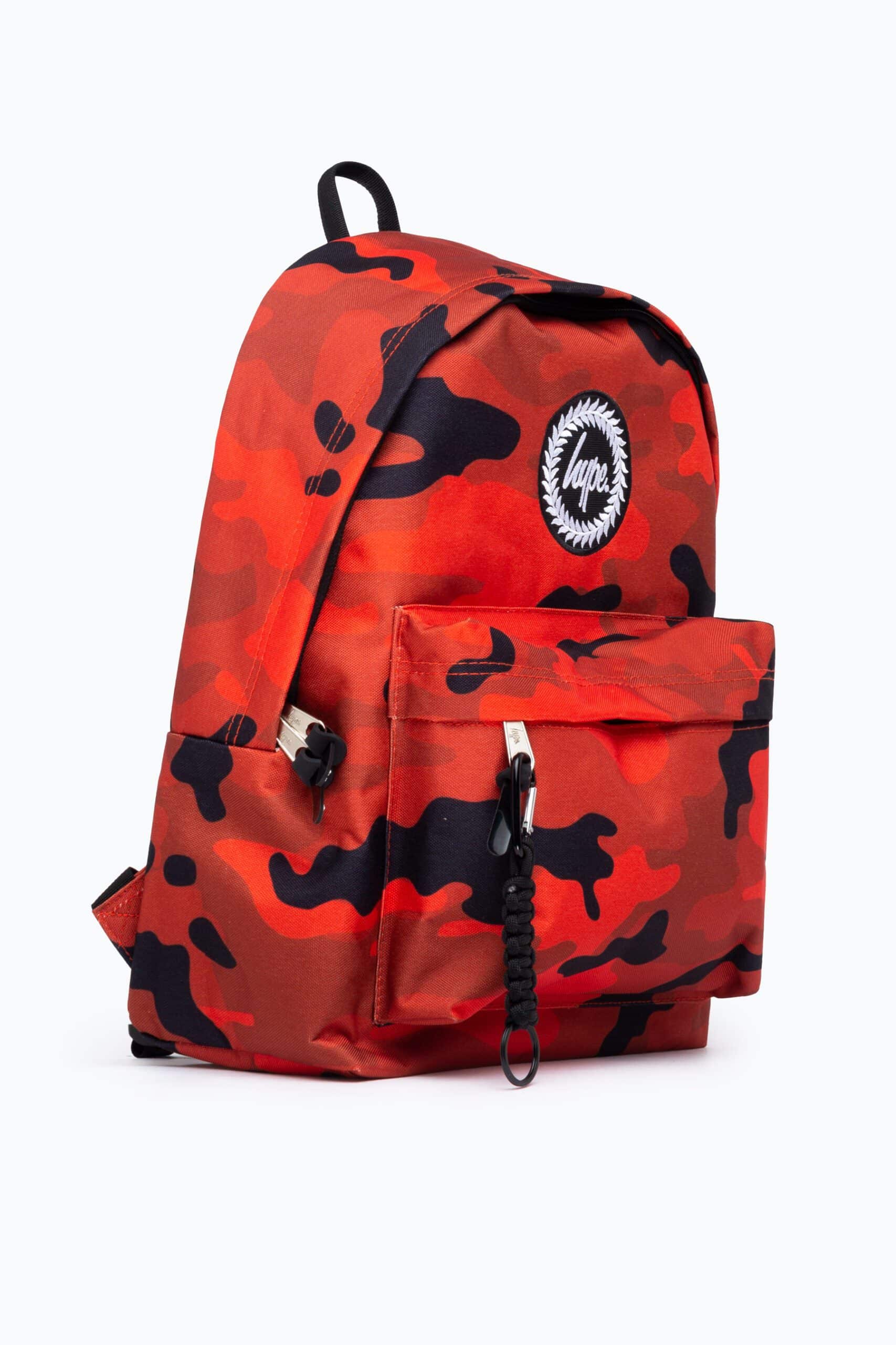hype red camo backpack