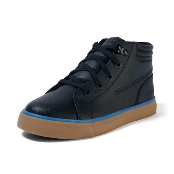 kickers boys hi top padded leather tovni shoes side