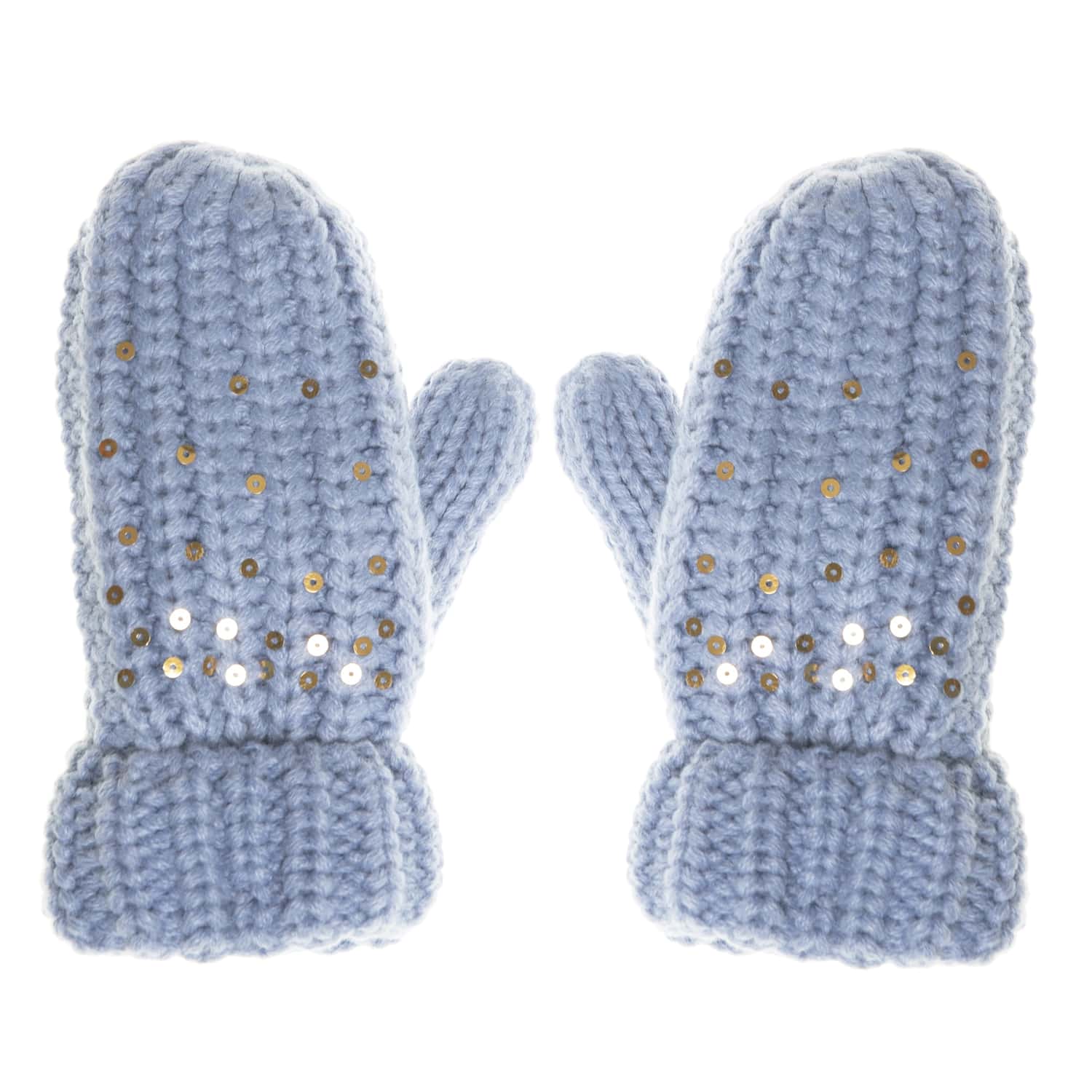 rockahula pale blue gloves with sequins
