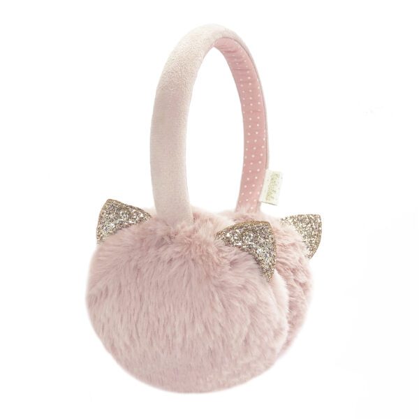 rockahula pale pink cat ear muffs