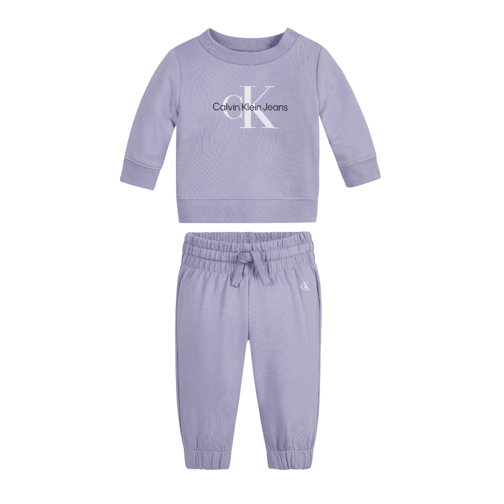 Calvin Klein jeans lilac toddler outfit