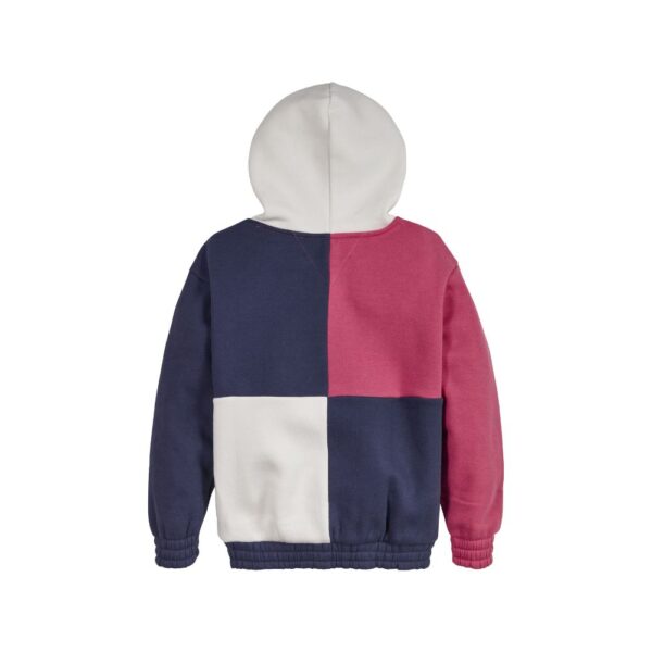 Tommy Hilfiger boys jumper with pink and navy back view