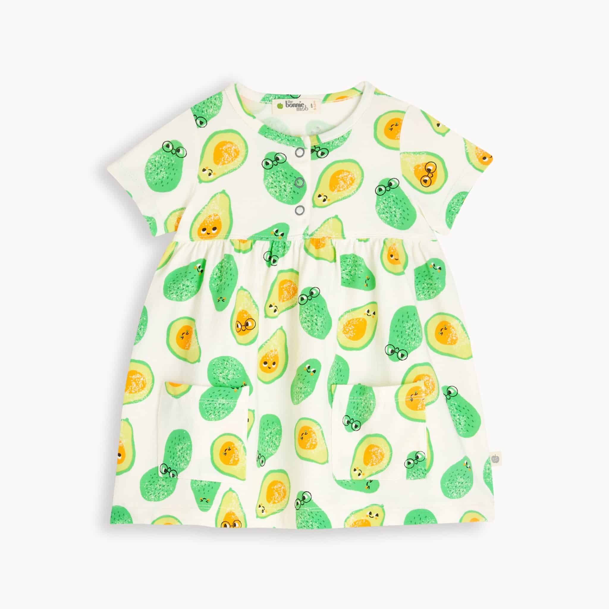 the bonnie mob avocado short sleeved dress