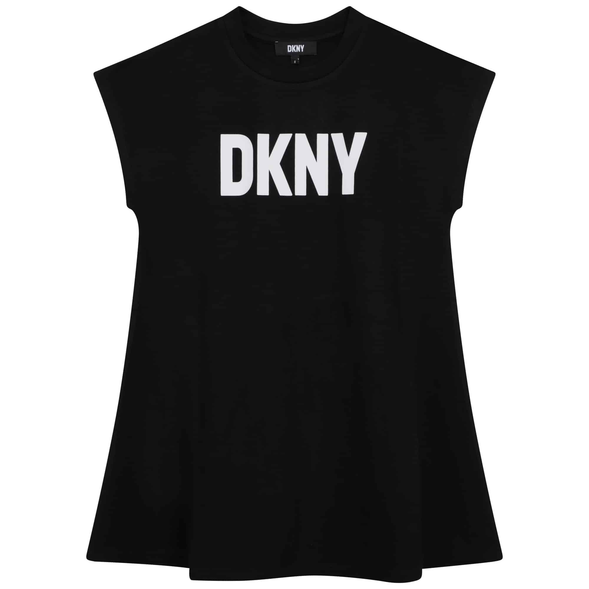 DKNY girls black dress with logo