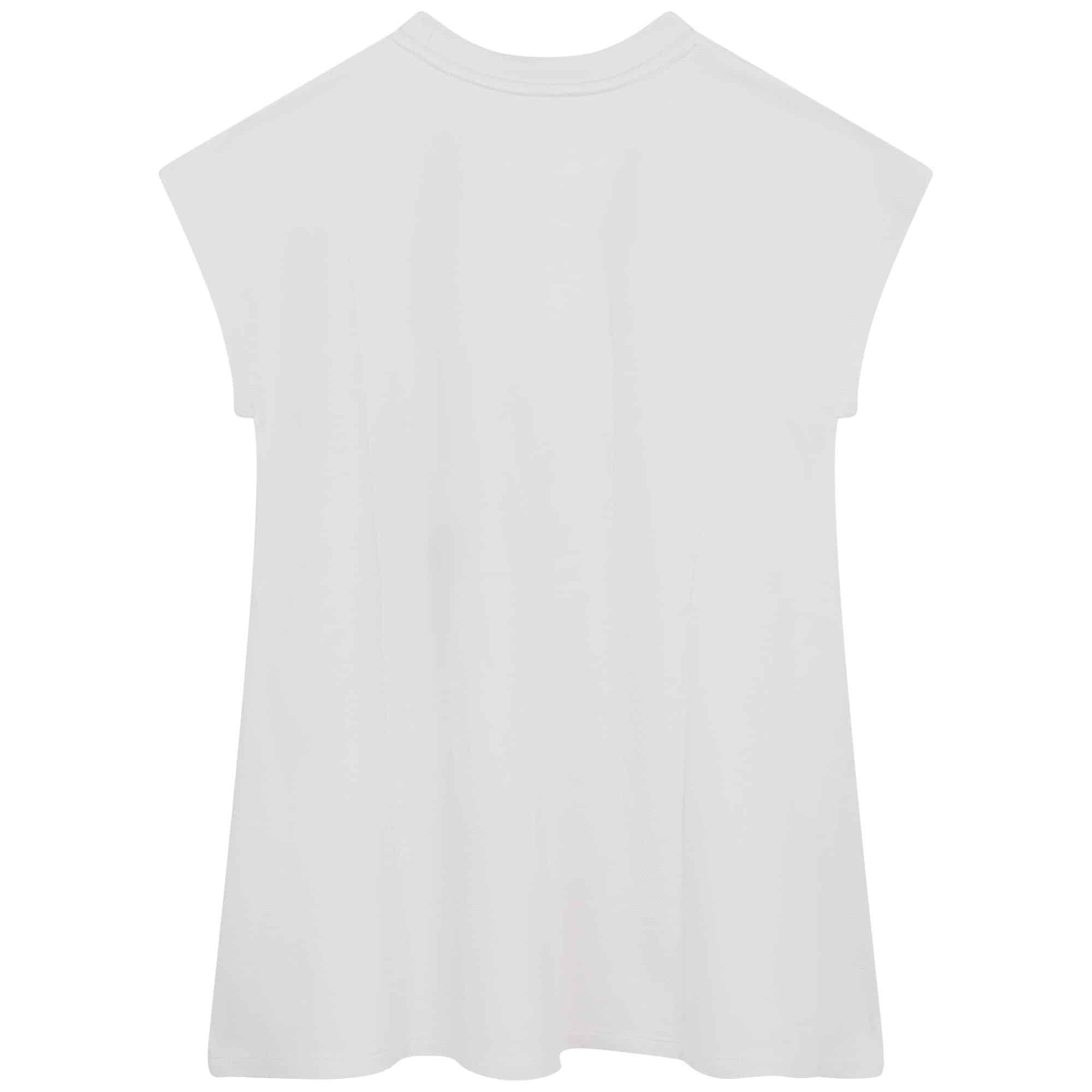 DKNY girls white dress with logo back