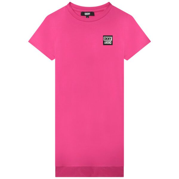 DKNY bright pink girls tshirt dress