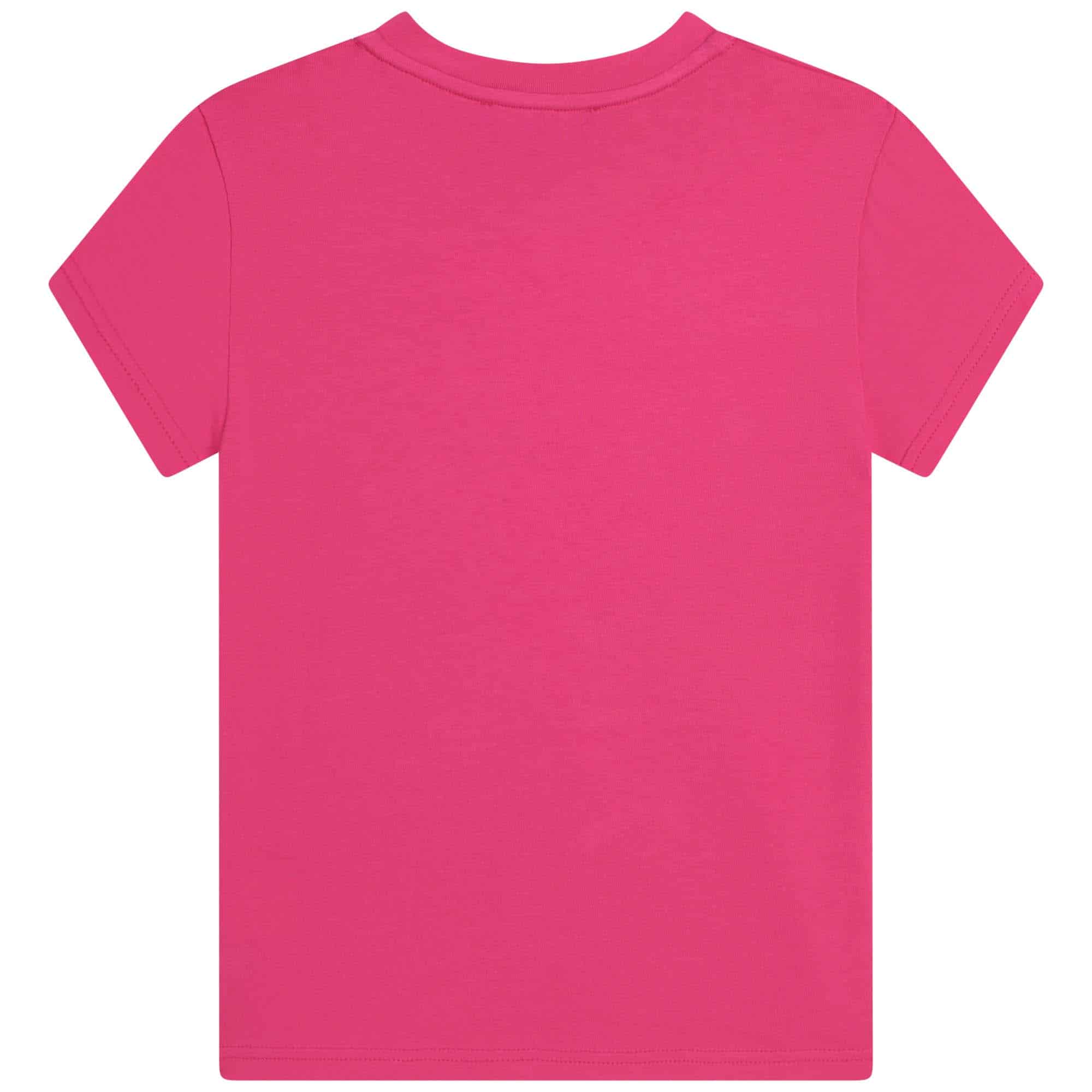 DKNY girls pink tshirt back view