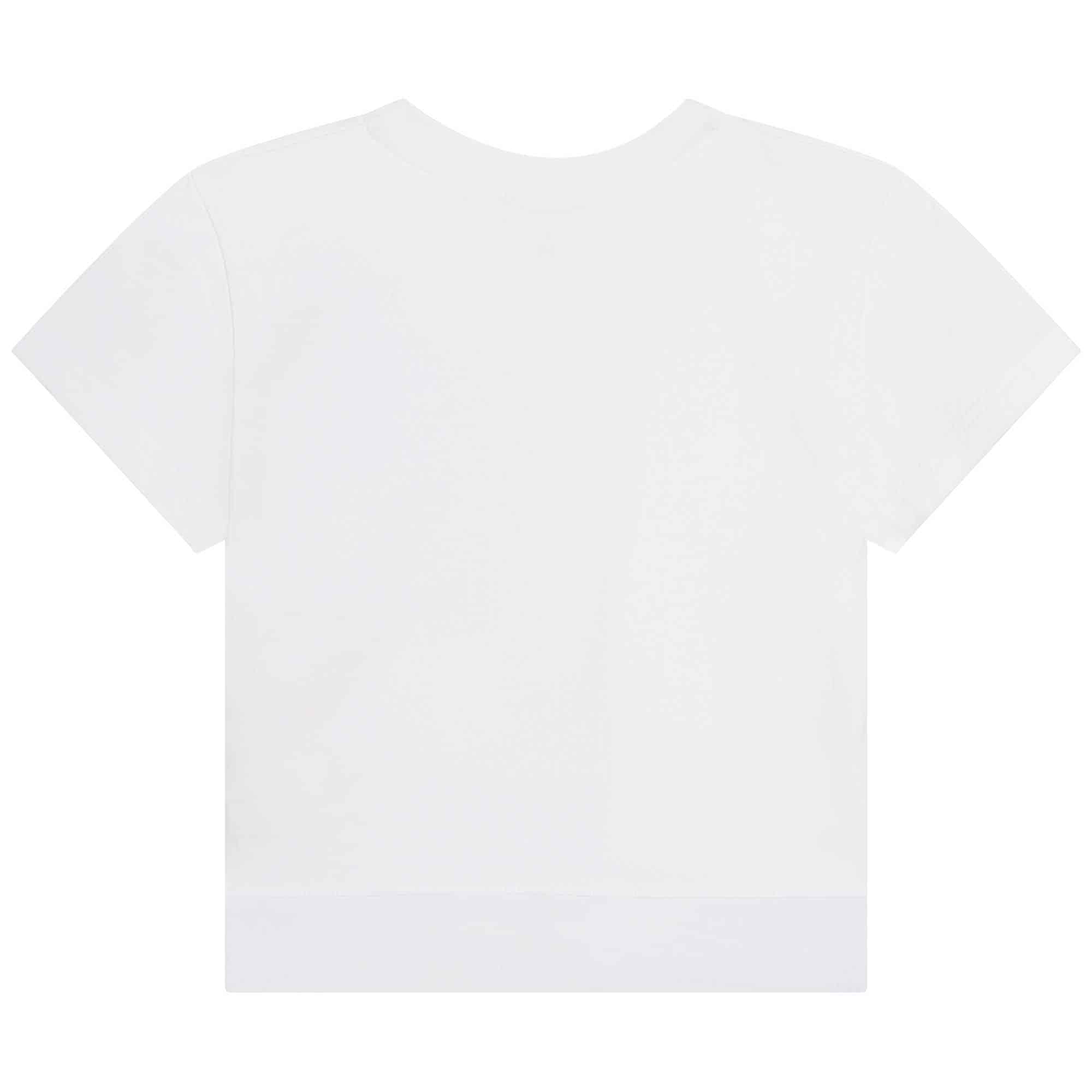 DKNY girls tshirt with multiple logos back view