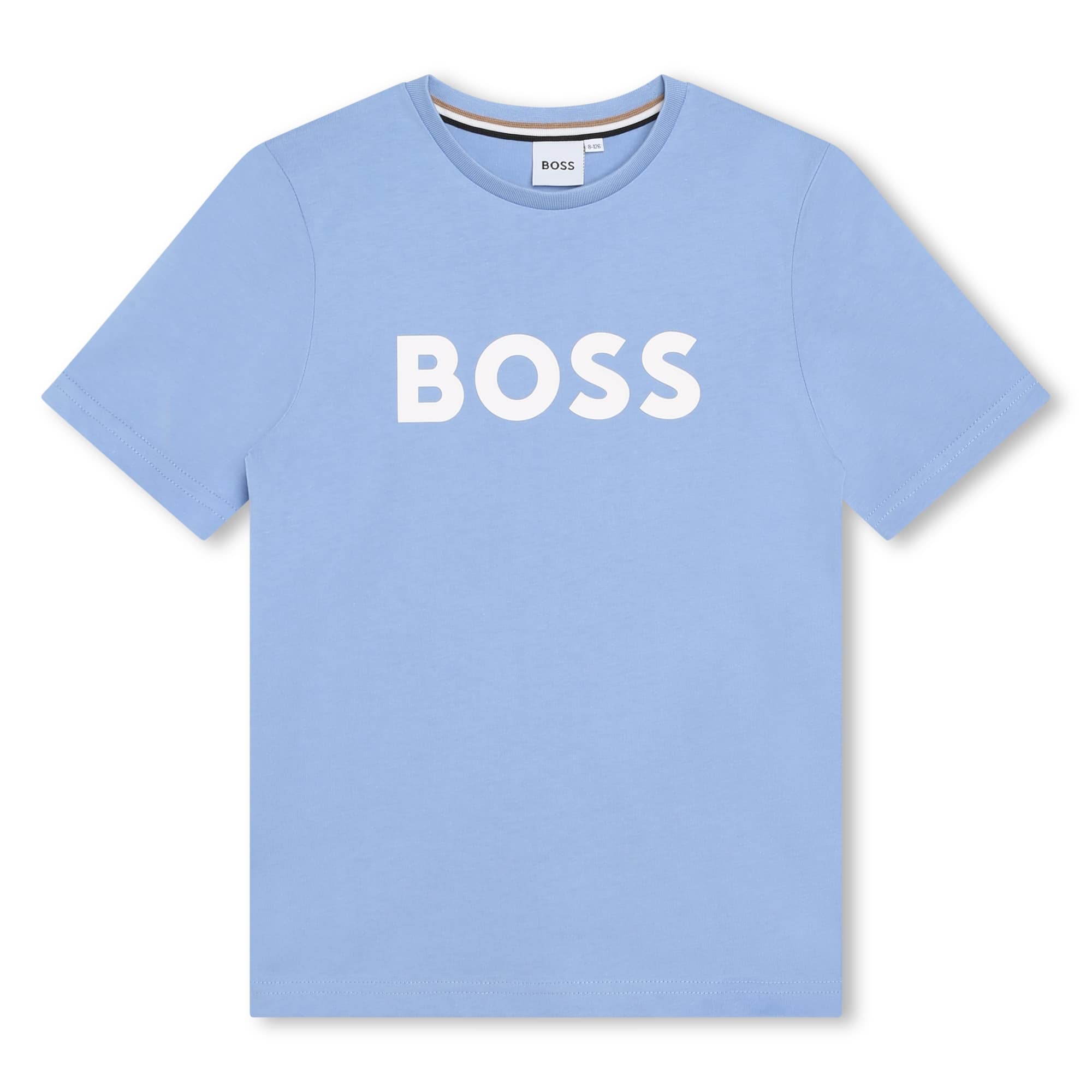 Boss boys tshirt in pale blue