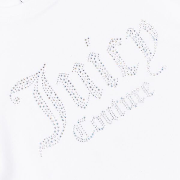 Juicy Couture diamante logo on white