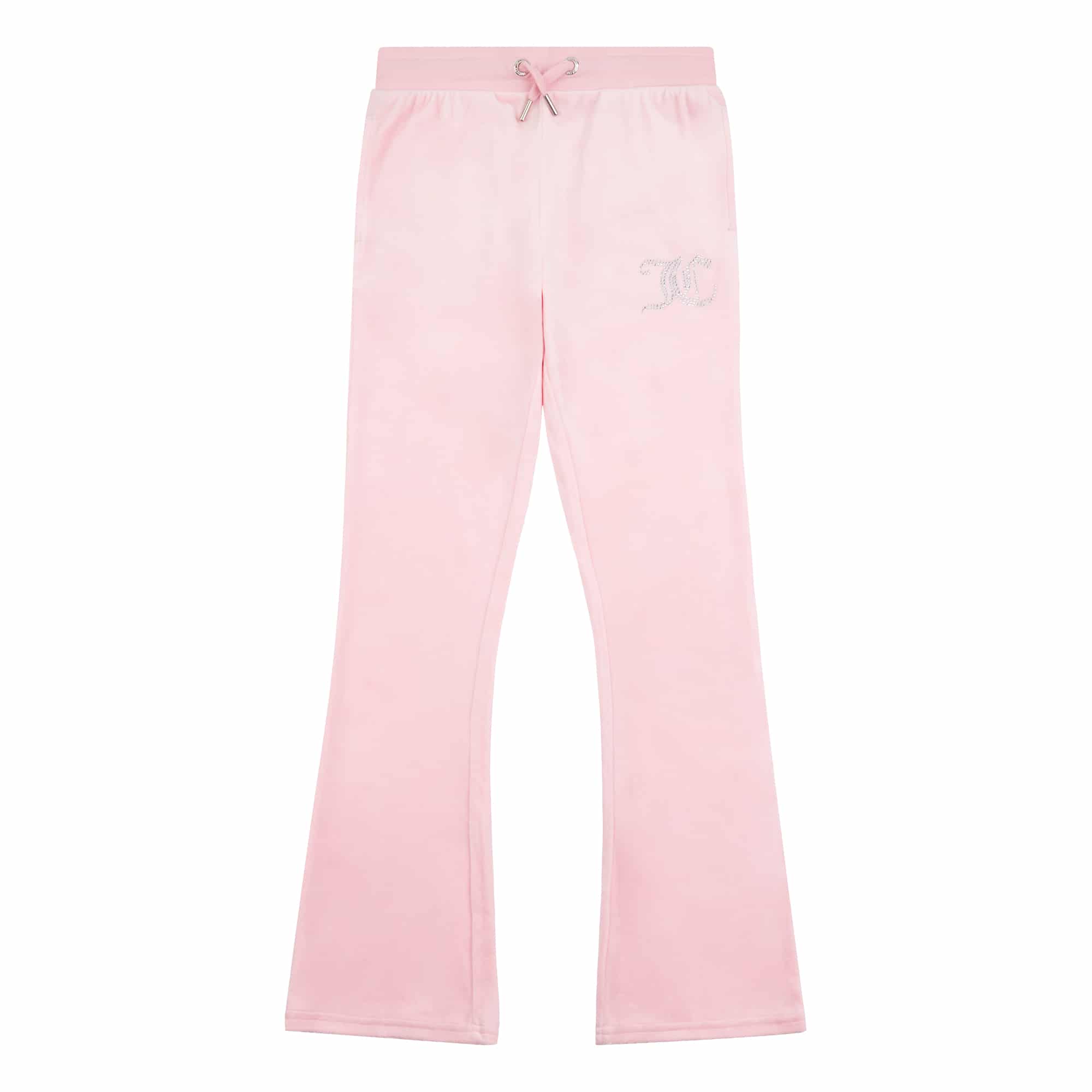 Juicy Couture girls pale pink velour tracksuit bottoms