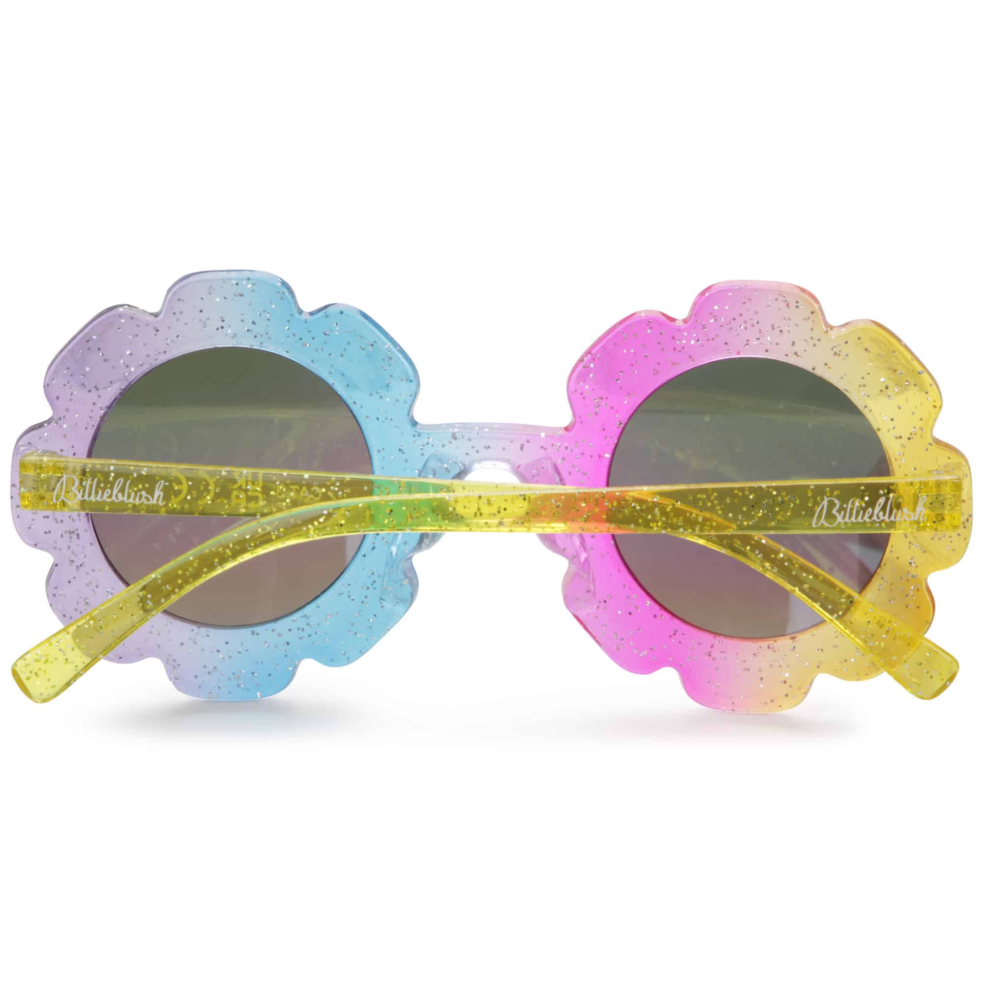 Billieblush multi coloured flower 70s inspired girls sunglasses back view