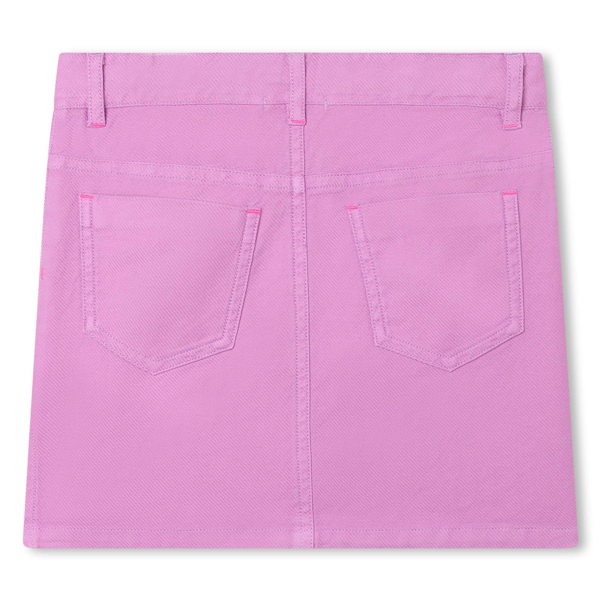 Billieblush girls pink denim skirt back view