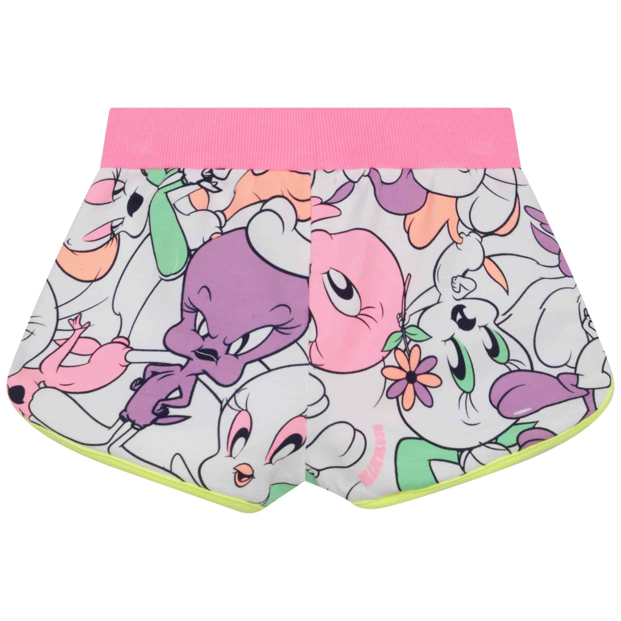 Billieblush multi coloured girls tweety pie shorts back view