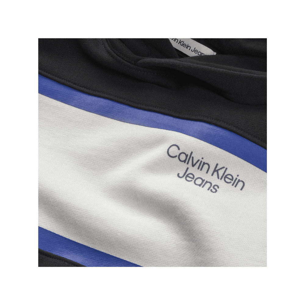 Calvin Klein Jeans boys black and blue hoodie