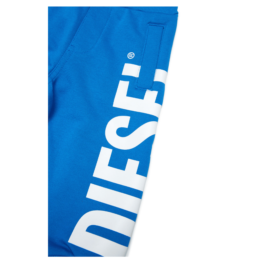 Diesel boys bright blue zipper with white logo back
