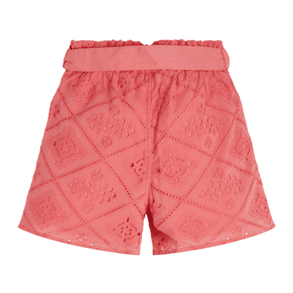 Guess coral lace girls shorts back view