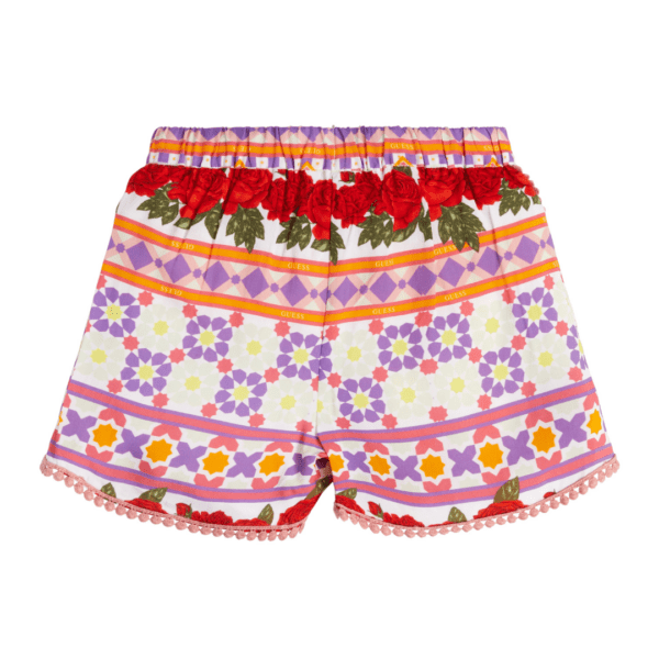 Guess girls patterned summer shorts back view