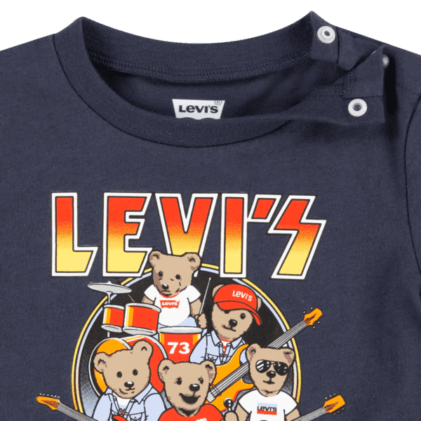 Levi's Rocks kids navy teddy bear tshirt