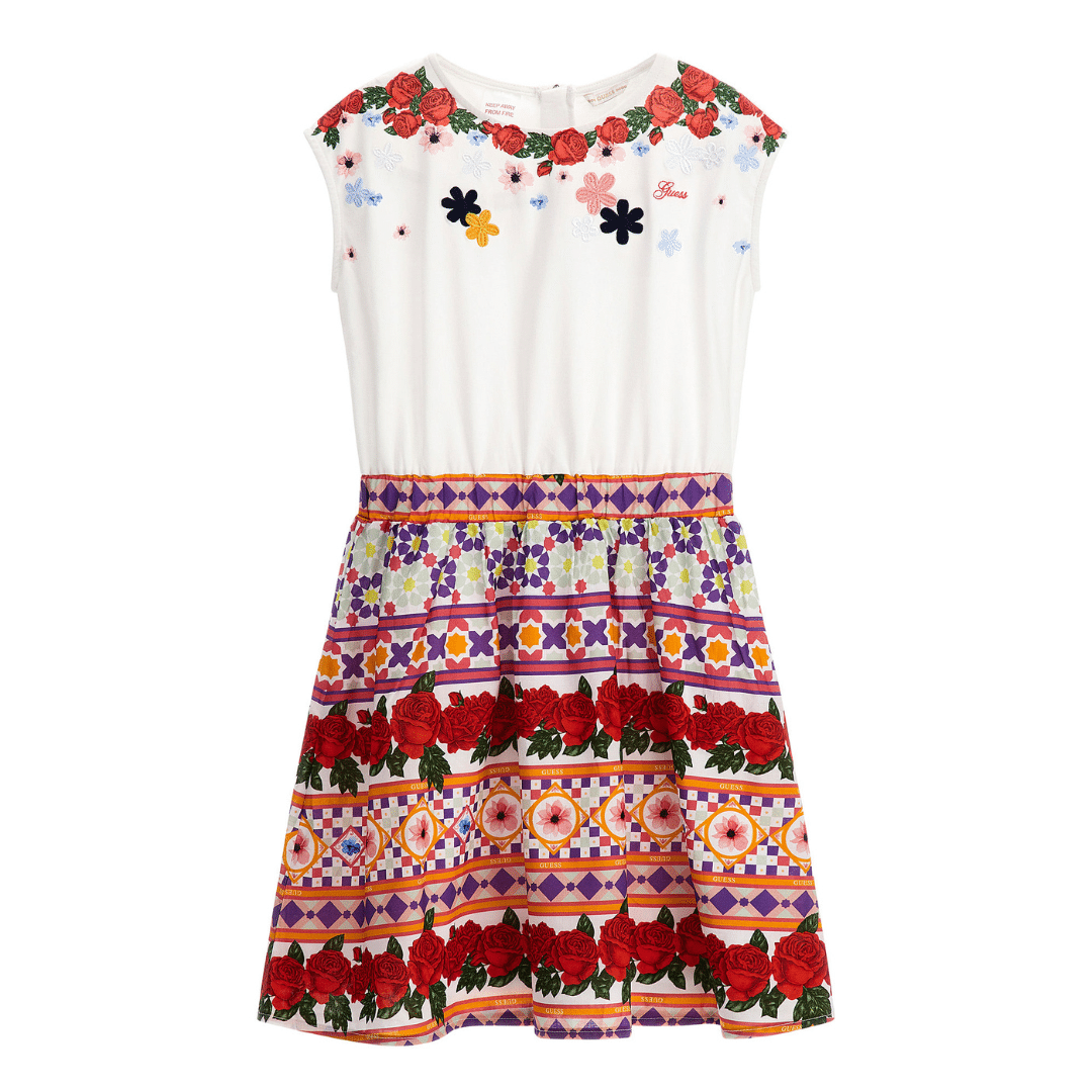 Guess girls summer dress with rose pattern