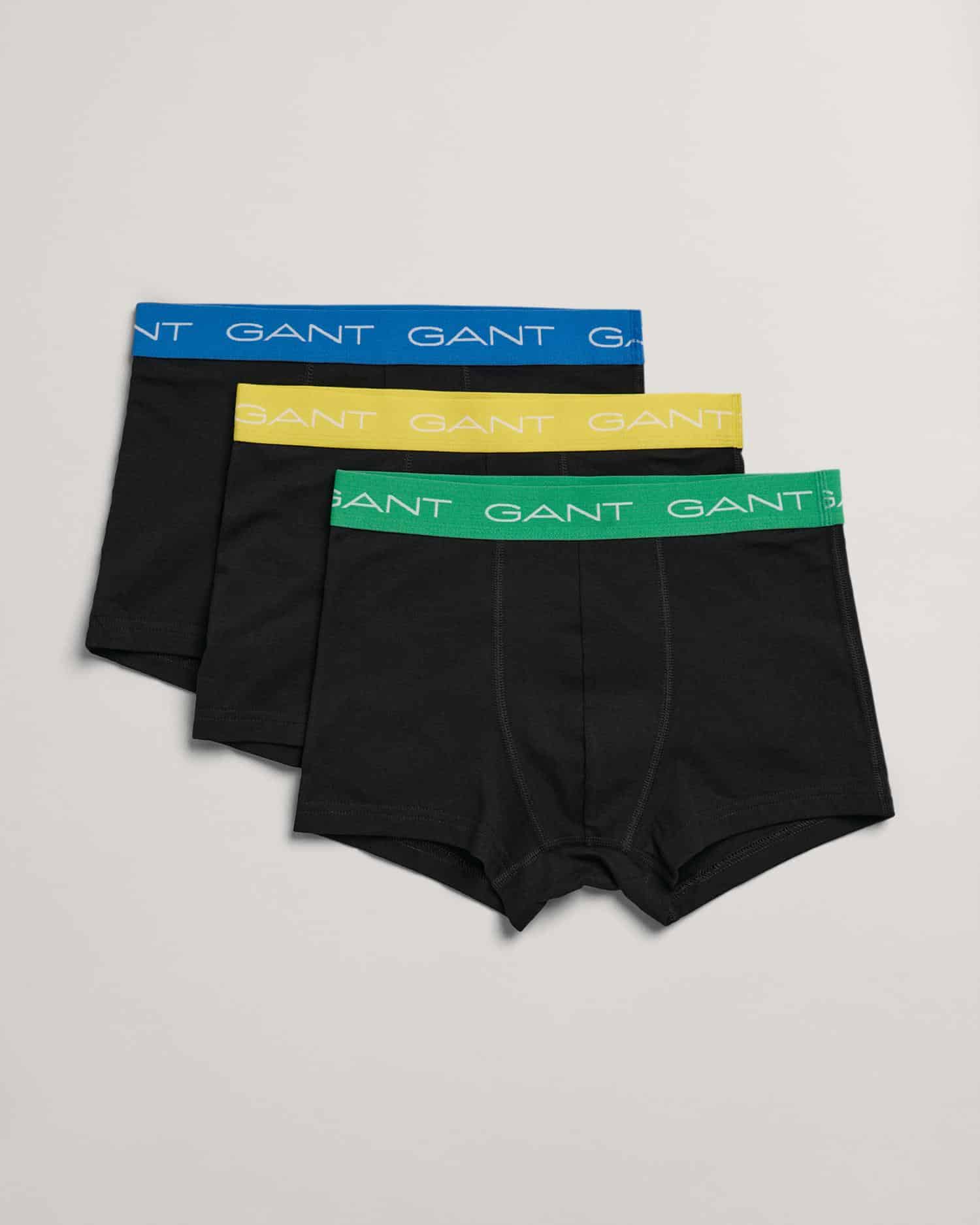Gant 3 boxer shorts for boys with blue, red and yellow