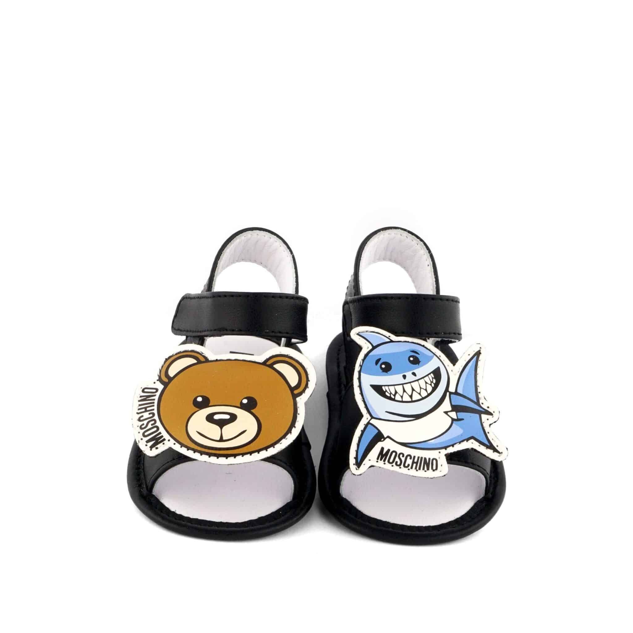 Moschino Baby Shark & Teddy Bear Pre Walker Sandals