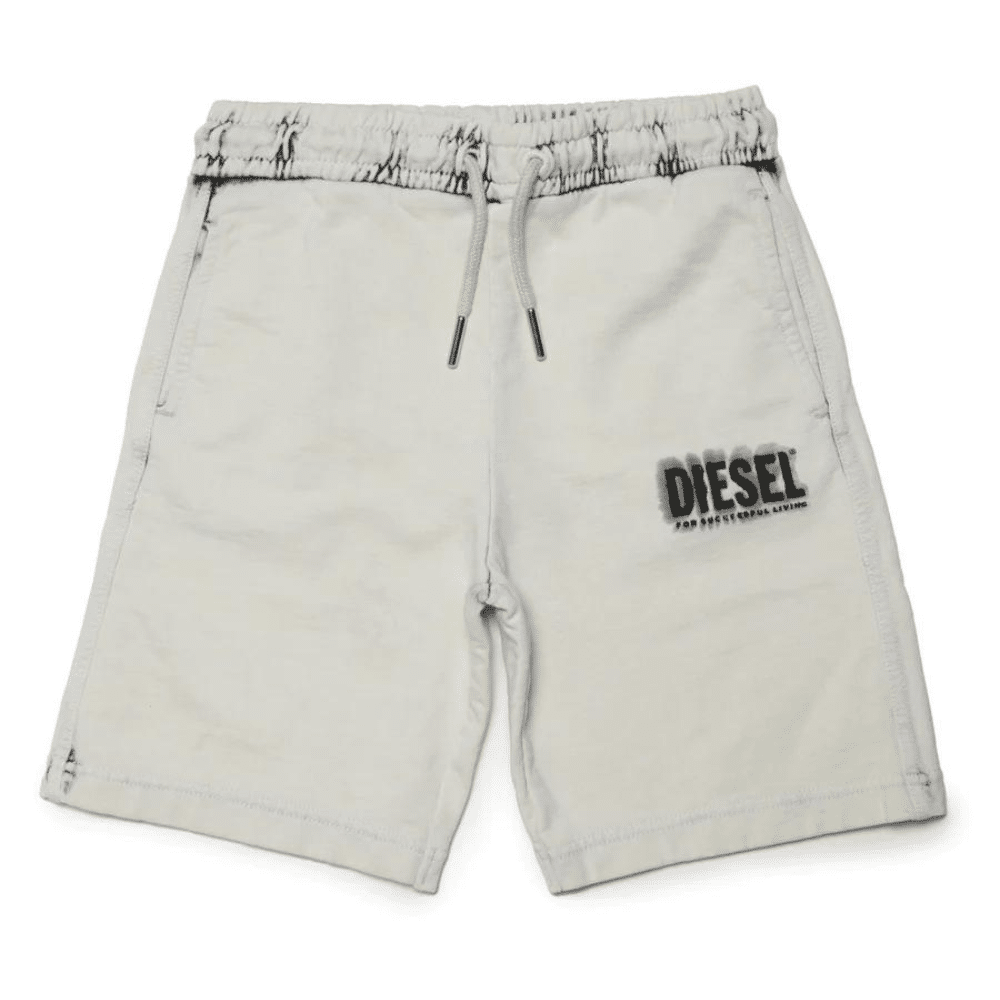 diesel grey boys sweat shorts