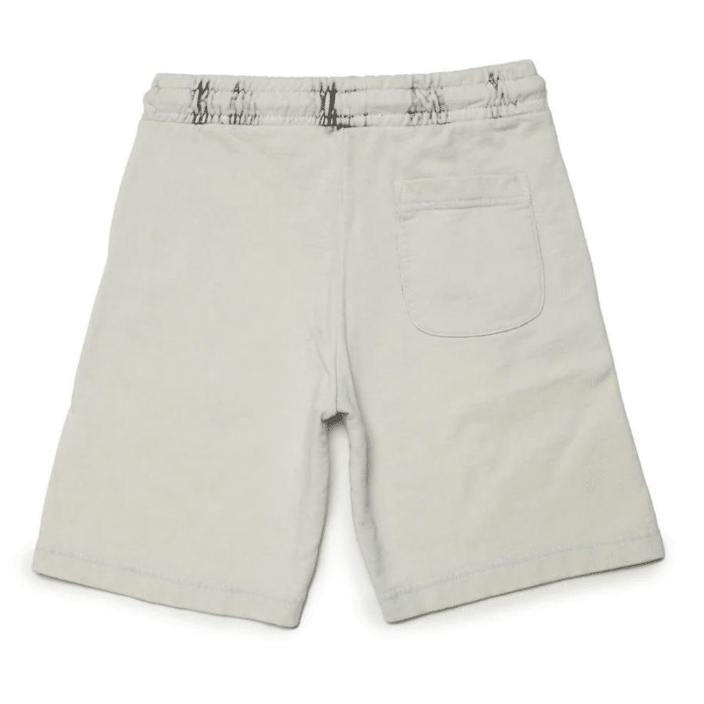 diesel grey boys sweat shorts back view