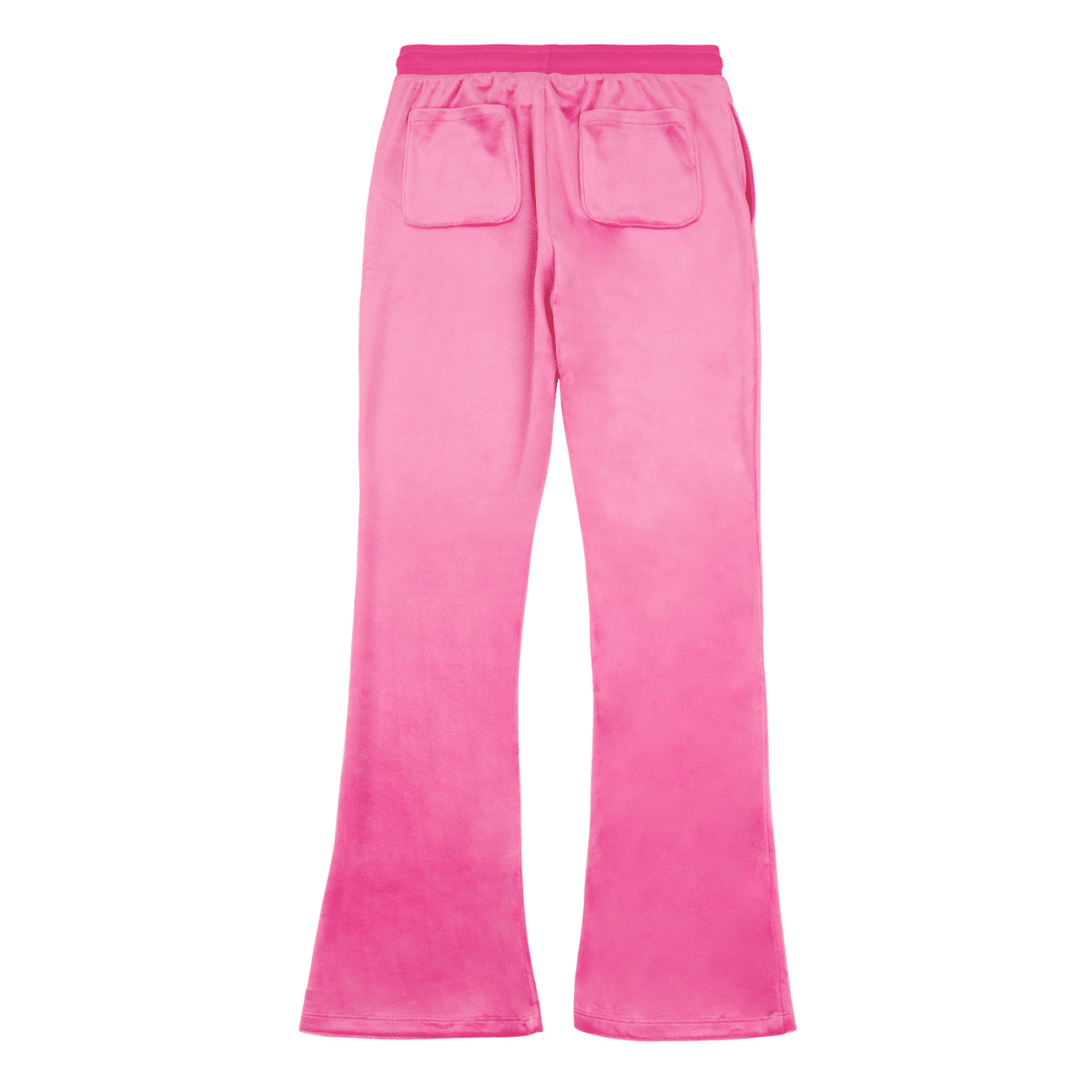 juicy couture girls pink velour bootcut trousers back view
