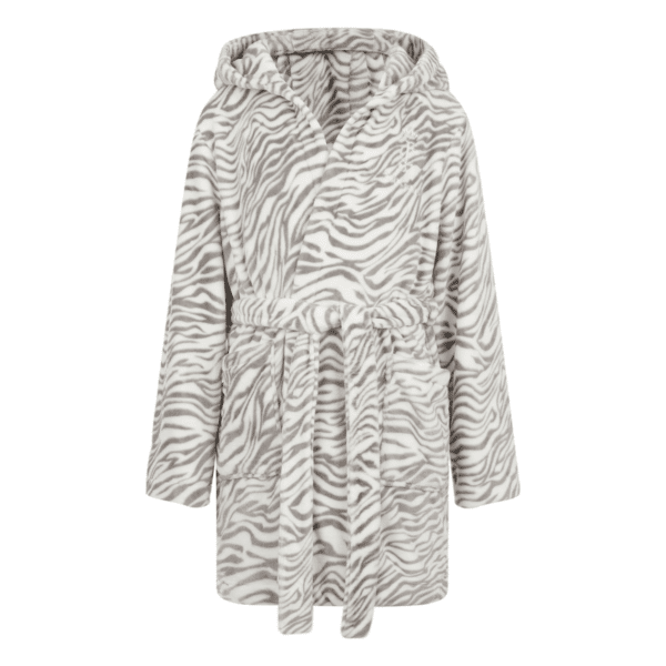 juicy couture girls white and grey tiger dressing gown