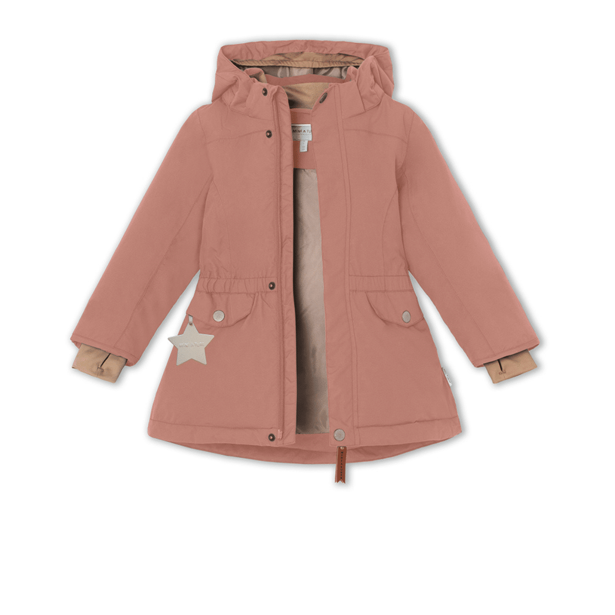mini a ture muted pink girls winter coat