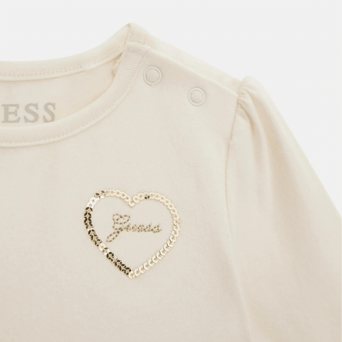 Guess girls long sleeved top with heart emblem