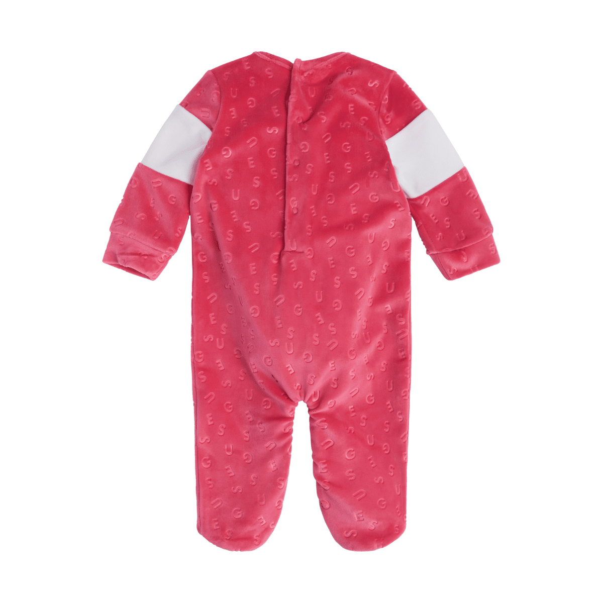 Guess baby red chenille babygro back view
