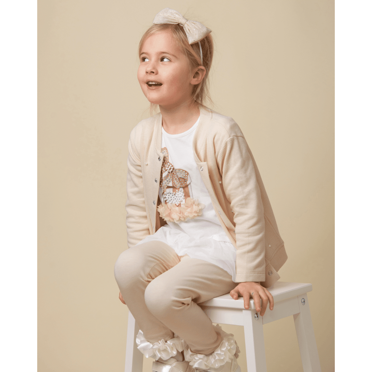 Caramelo Girls Pearl Present Legging Set and Cardigan - Kids Life Clothing  - Children's designer clothing